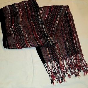 Striped Sparkly Scarf